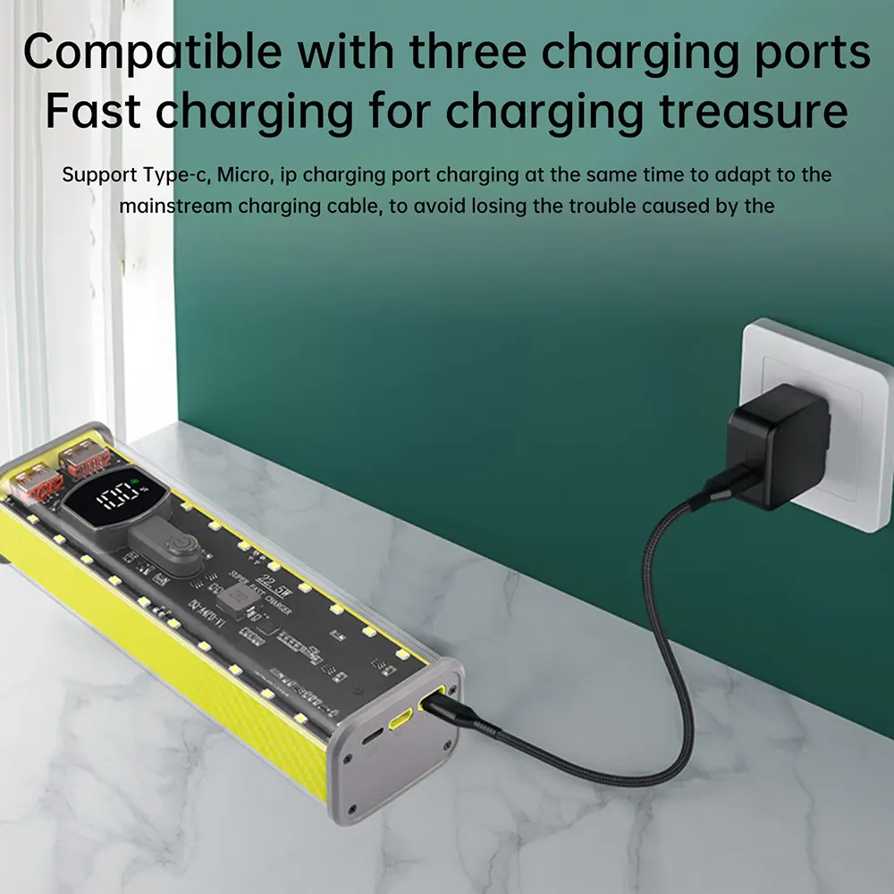 22.5W DIY Battery Charger Case 4*21700 DIY Power Bank Case PD22.5W Fast Charging Battery Housing Holder Transparent Welding Free