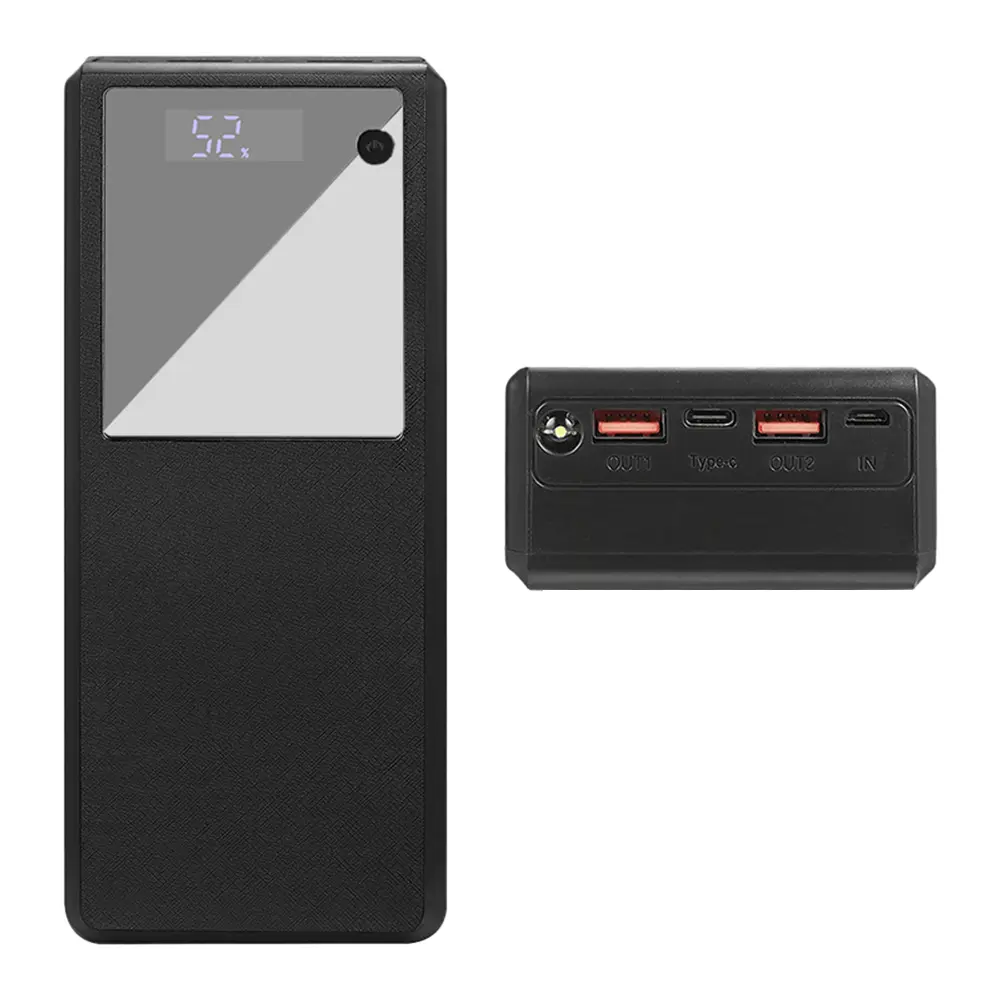 6*26650 DIY Battery Case PD 22.5W Quick Charger Mobile Power Bank Cases No Welding Batteries Holder Housing Cell Storage Box