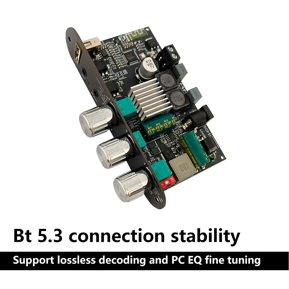 ZK-1001UM DC 9-24V Mono 100W Bluetooth Amplifier Board BP1048+TPA3116D2 Support TWS Digital Sound Power Amplifiers AMP Module