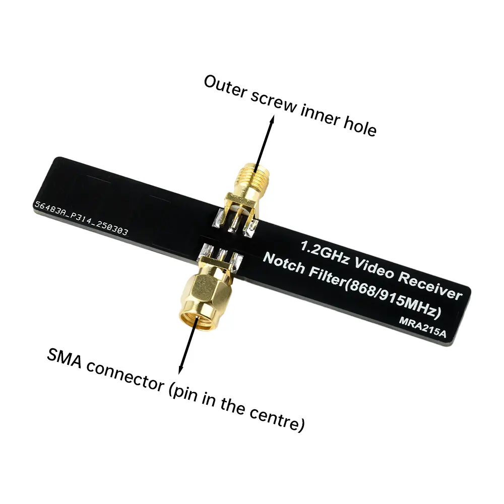 Filter 1.2GHZ VRX NOTCH 868/915MHZ Filter Compatible With 1.2-1.3GHz Image Transmission Receivers