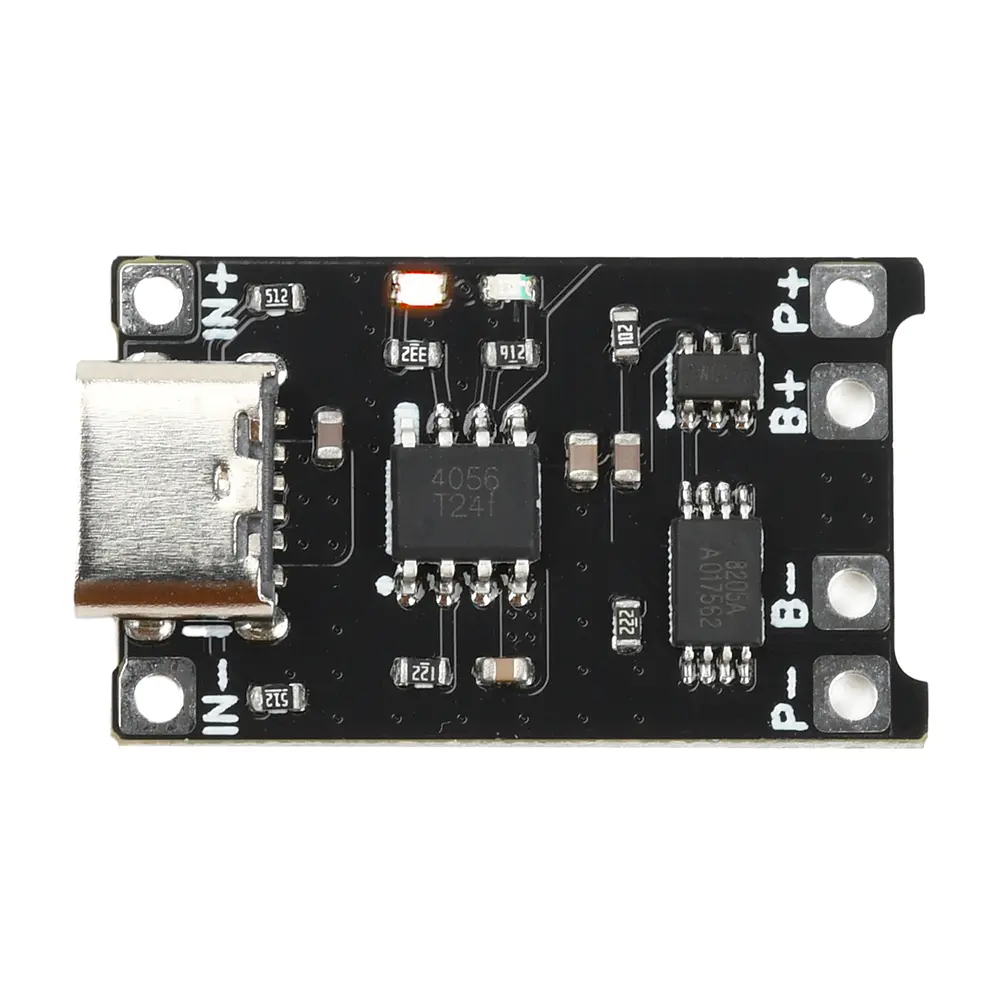 TP4056 Lithium Battery Charger Module 1A 18650 Li-ion Battery Charging Board With Protection Type-c DC 4-8V