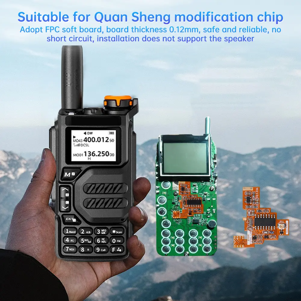 K5/K6 Walkie Talkie Shortwave Full Band Receiver/Dual Antenna FPC Radio Module Modification For Quansheng Modified Chip