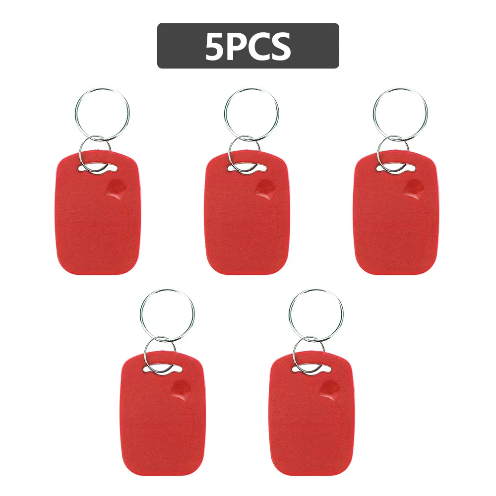 5PCS NFC Card 125KHZ+ 13.56MHZ PFID Key Tags TK4100（ID）+FM1108（IC ) Dual Chip Smart Metal Card For Access Control