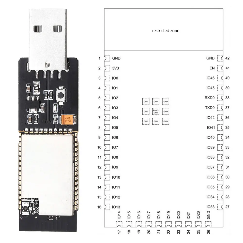 ESP32-S2 Development Board For PS4 9.0 Refresh USB Burning Tool Module 4MB Flash ESP32-S2-WROOM Module