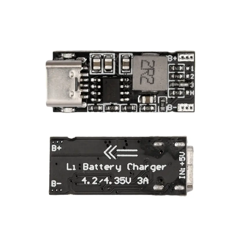 2PCS Type-C 18650 Lithium Battery Charging Adapter Module 5V to 4.2V/4.35V 0.5A 1A  2A Fast Charge Step Down Board 21770 Polymer