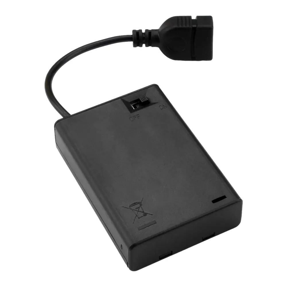 3/4 Slots AA Battery Cases 3/4PCS 6V 4.5V Battery Holder Battery Storage Boxes DIY Power Bank Shell Mobile Power Supply Housing