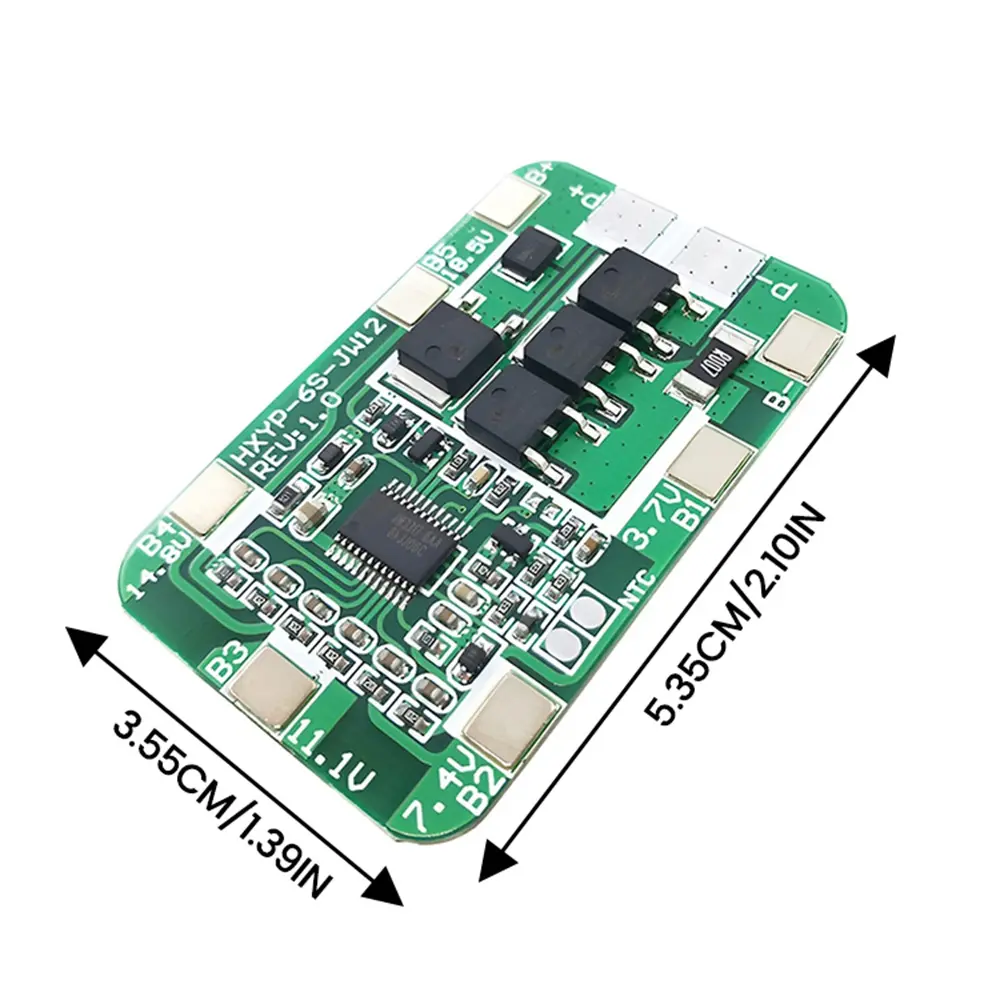 6S BMS 18650 Lithium Battery Protection Board 14A 25.2V Li-ion Battery Protection Module Integrated Circuits