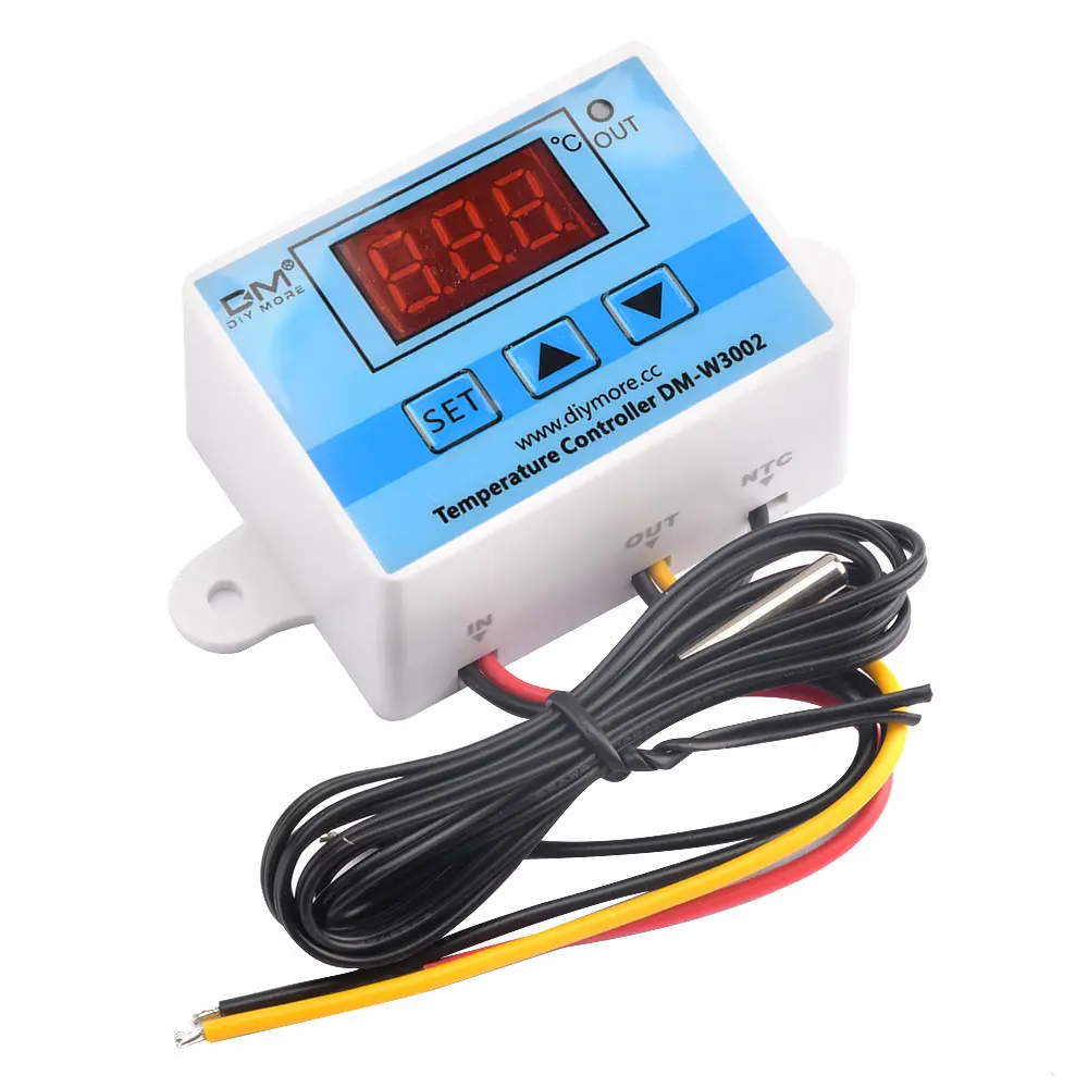 W3002 Temperature Controller 10A 12V 24V 110V 220V Digital LED Thermostat Control Switch Thermoregulator Sensor Meter With Probe