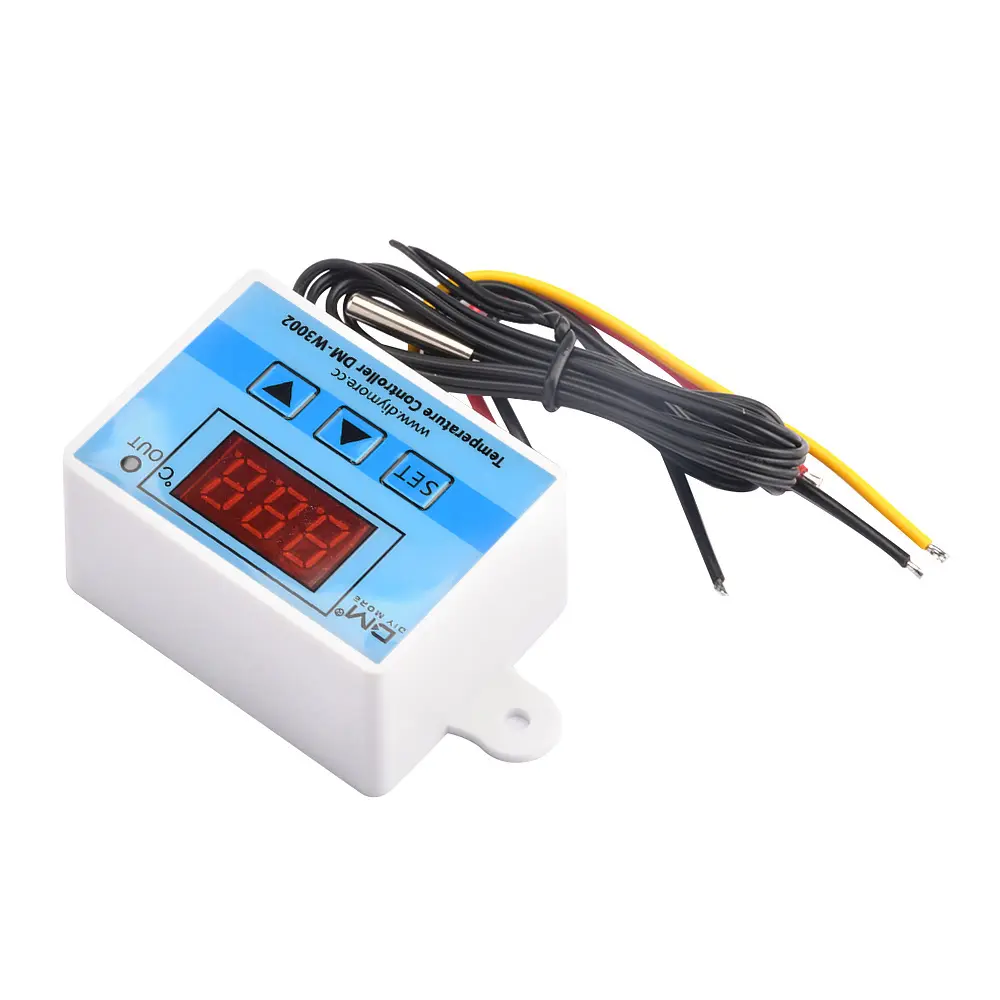 W3002 Temperature Controller 10A 12V 24V 110V 220V Digital LED Thermostat Control Switch Thermoregulator Sensor Meter With Probe