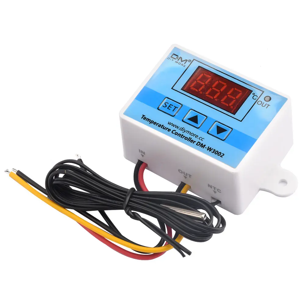 W3002 Temperature Controller 10A 12V 24V 110V 220V Digital LED Thermostat Control Switch Thermoregulator Sensor Meter With Probe