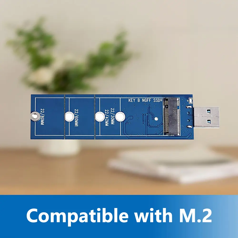 USB 3.0 to M.2 NGFF SSD Hard Driver Adapter Card 5Gbps Data Transfer SSD M.2 Converter key B B+M Type-A NGFF Adapter