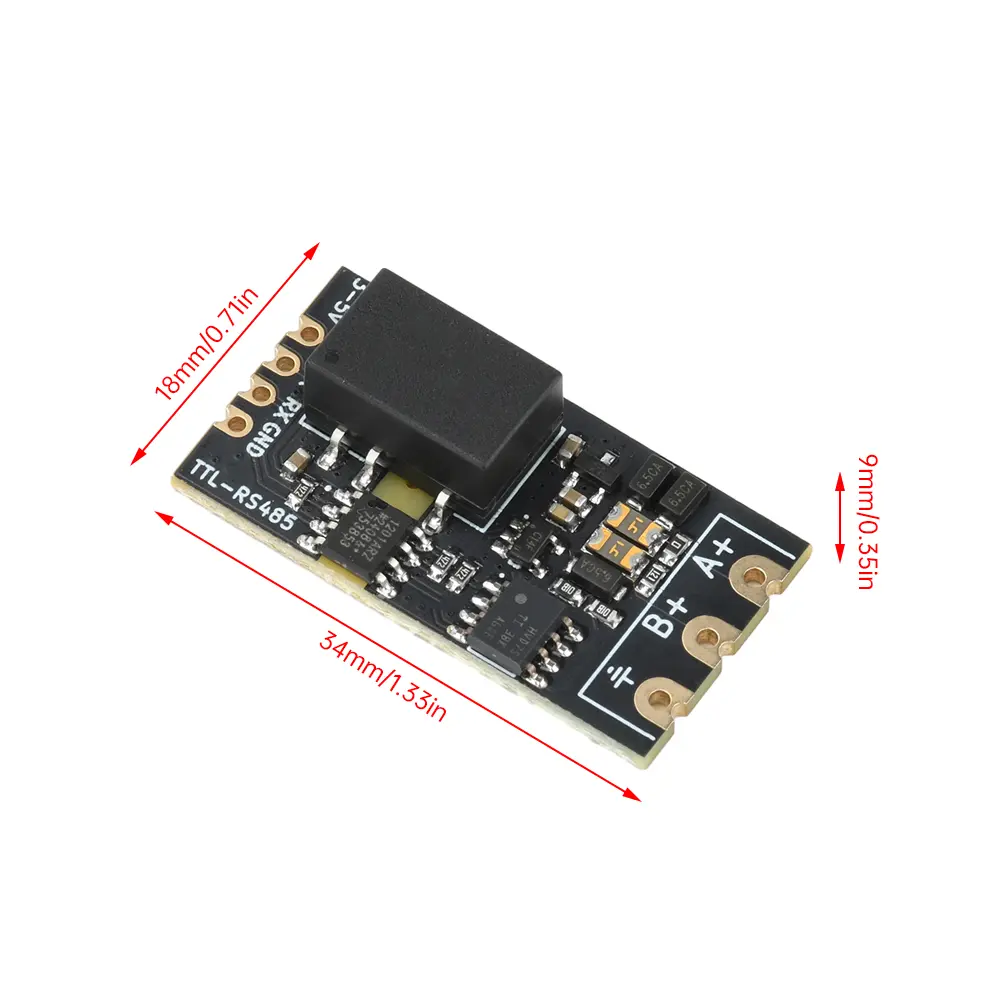 DC 3.3V/5V Isolated TTL to RS485 Level Board Module Serial Automatic Reverse High Speed 2Mbps Communication Isolation