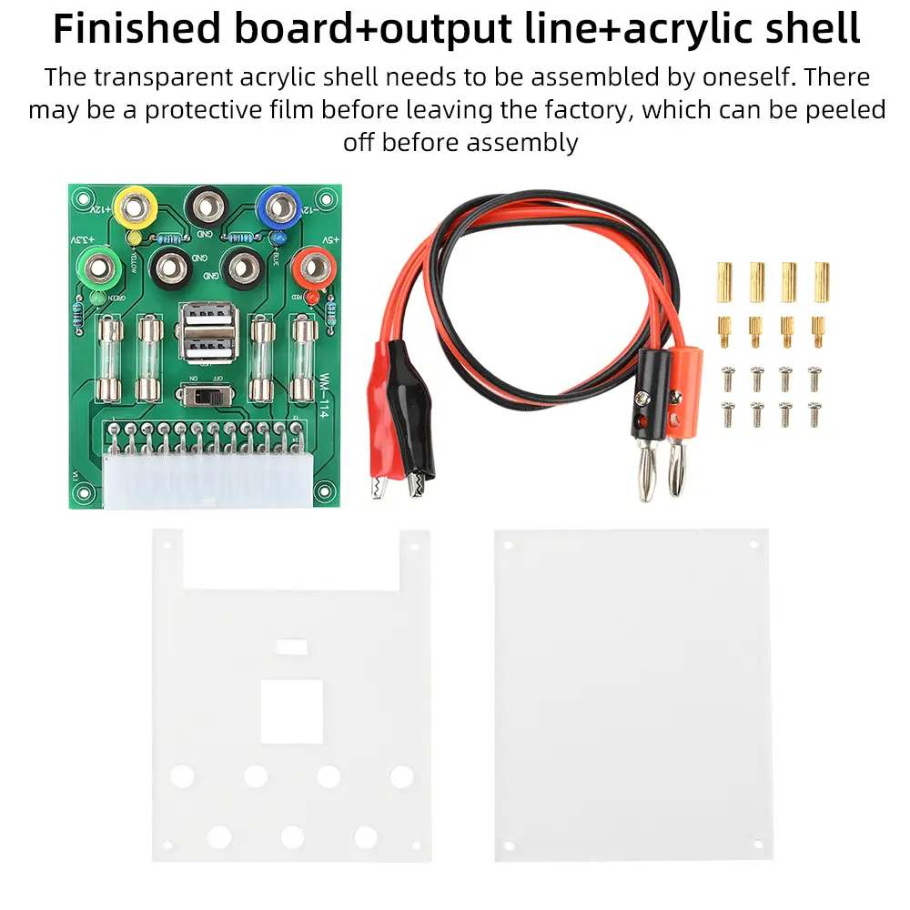 20Pin 24Pin Desktop PC Chassis Power ATX Transfer To Adapter Board Power Supply Circuit Outlet Module Output Terminal .3V5V12V