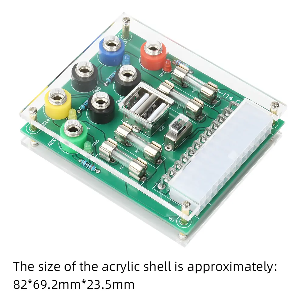 20Pin 24Pin Desktop PC Chassis Power ATX Transfer To Adapter Board Power Supply Circuit Outlet Module Output Terminal .3V5V12V