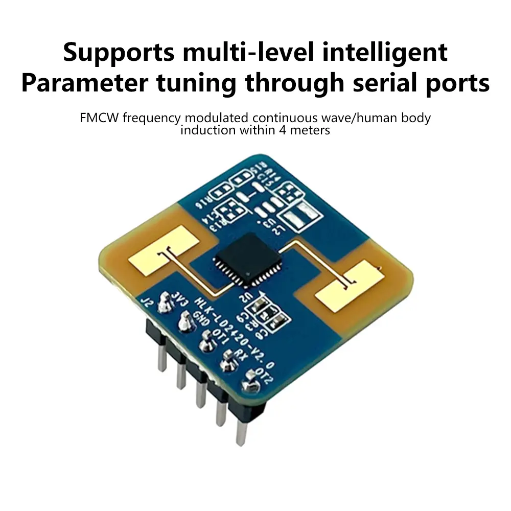 HLK-LD24120 24G Human Presence Radar Sensor High Sensitivity Micro Motion Smart Sensor Non-contact Heartbeat Detection Module