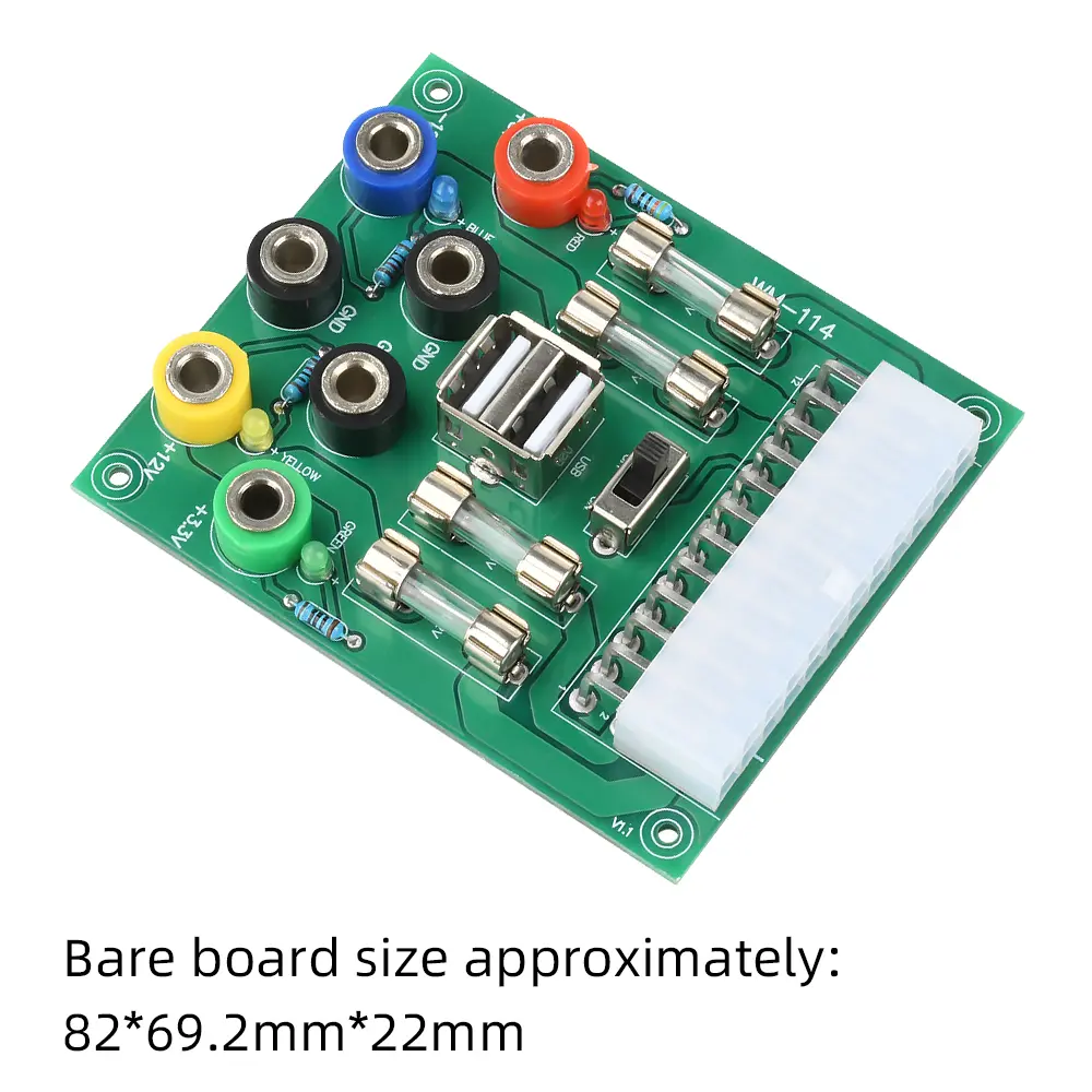 20Pin 24Pin Desktop PC Chassis Power ATX Transfer To Adapter Board Power Supply Circuit Outlet Module Output Terminal .3V5V12V