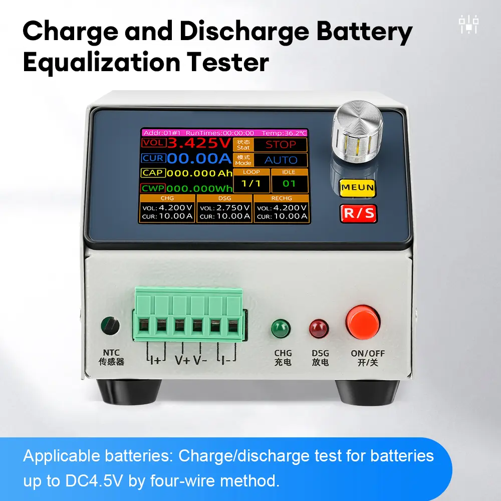 BT5V-2020A/BT22V-1020A 2.4 Inch Color Screen Single Channel Charging  Discharging Battery Capacity Tester Electronic Load Tester