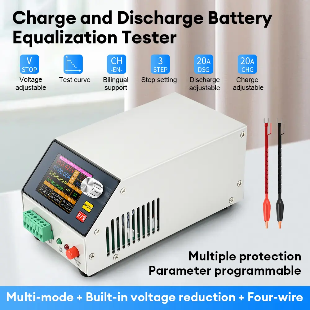 BT5V-2020A/BT22V-1020A 2.4 Inch Color Screen Single Channel Charging  Discharging Battery Capacity Tester Electronic Load Tester