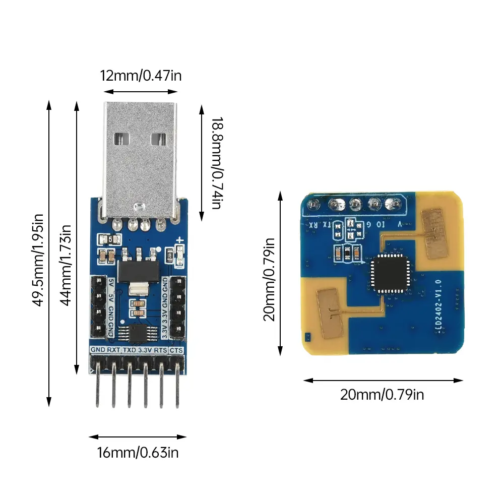 HLK-LD2402 24G Millimeter Wave Sensor Radar Module Human Body Presence Detection Home Automation Motion Sensor Smart Life