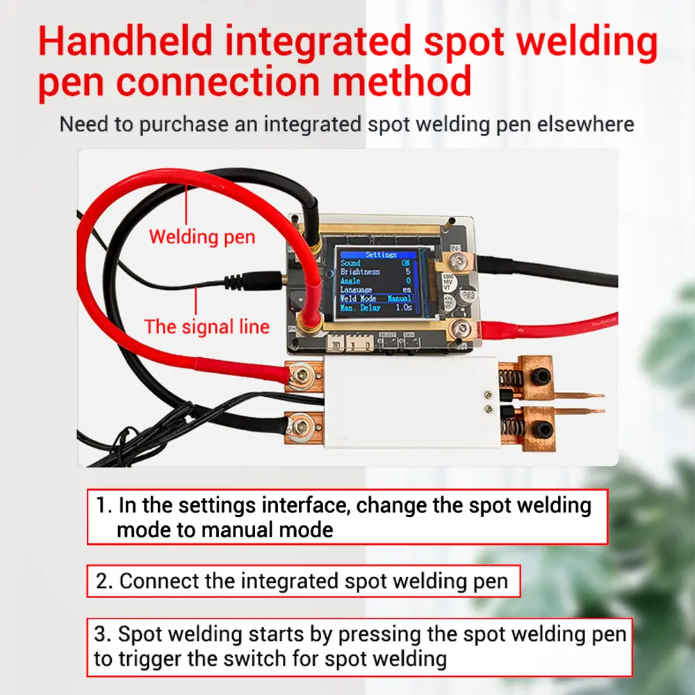 Mini Spot Welder Control Board ZK-XW1 DC12V 18650 Lithium Battery Portable Digital Spot Welding Machine ZK-BT Bluetooth Module