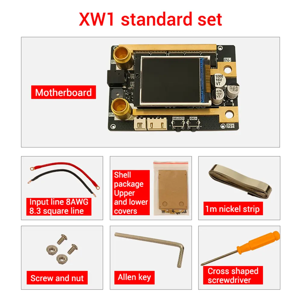 Mini Spot Welder Control Board ZK-XW1 DC12V 18650 Lithium Battery Portable Digital Spot Welding Machine ZK-BT Bluetooth Module