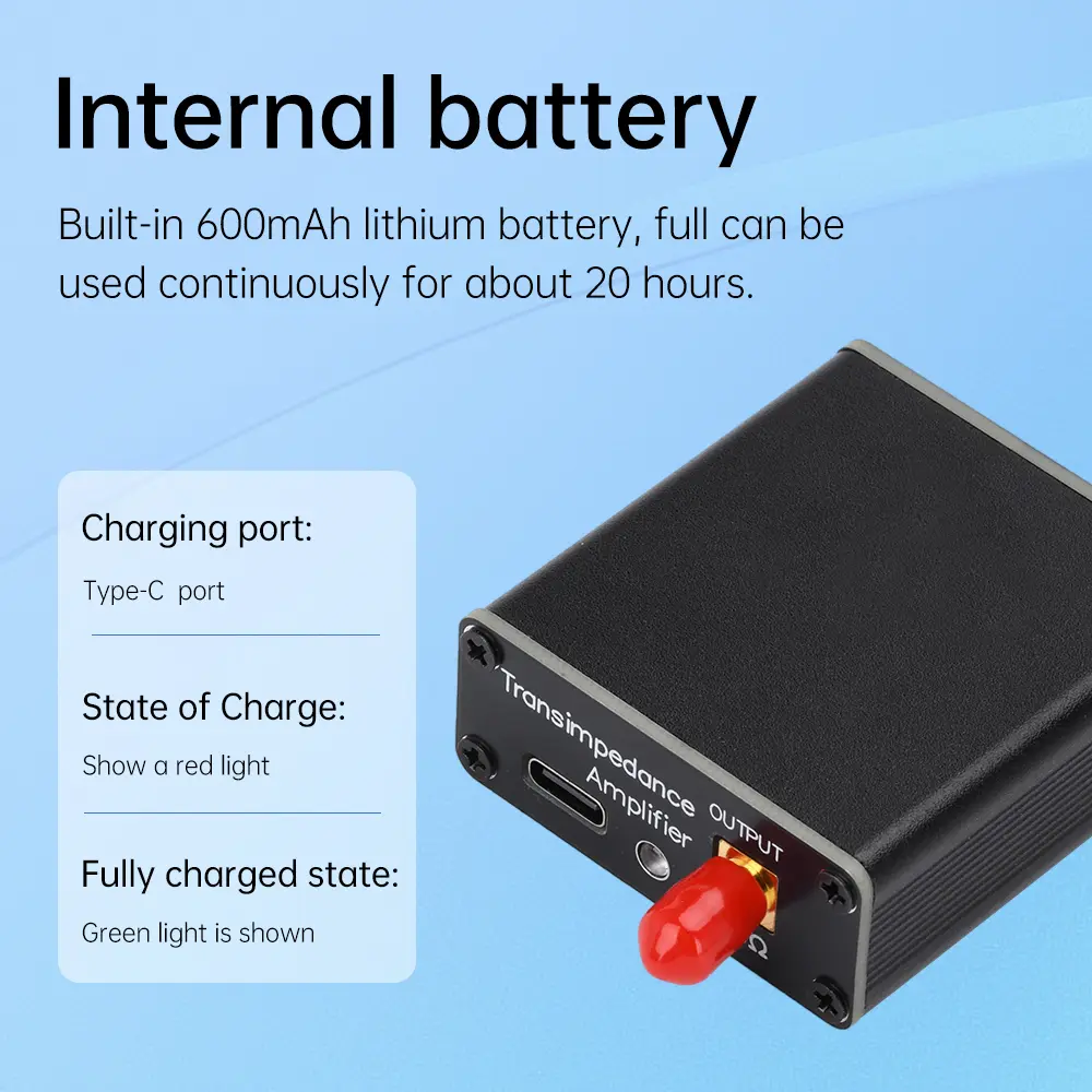 Antenna Converter DC 5V 10k-180MHz Low impedance Converter for Receiving Antenna for Radio Walkie Talkie Type-C