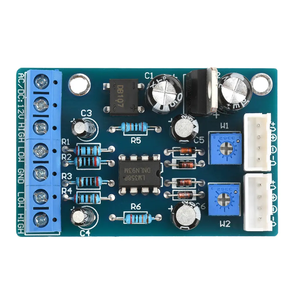 For TA7318P VU Meter Driver PCB Board Stereo Module Pre Amplifier Electronic Tube Db Meter Level Meter Driver Module 3w