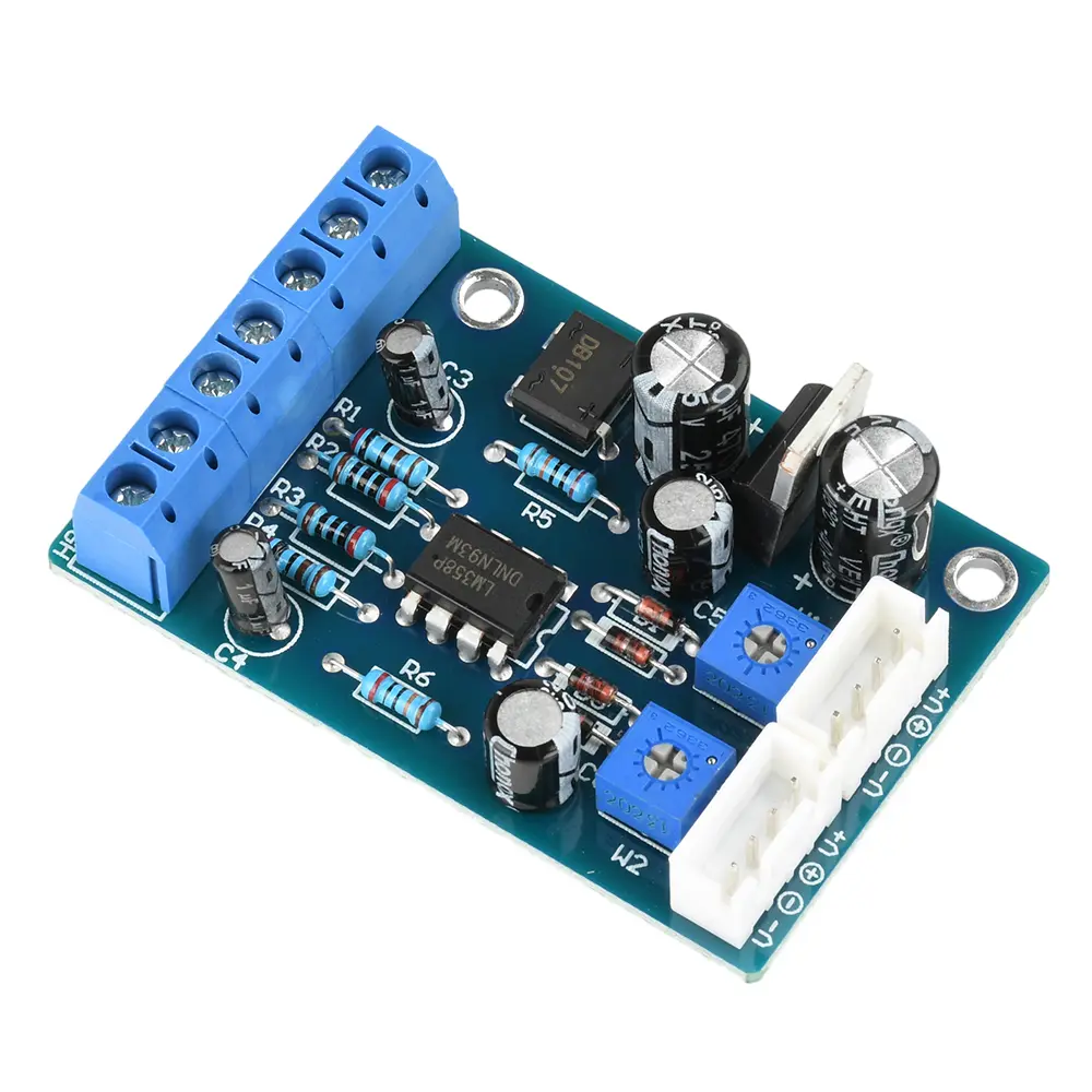 For TA7318P VU Meter Driver PCB Board Stereo Module Pre Amplifier Electronic Tube Db Meter Level Meter Driver Module 3w