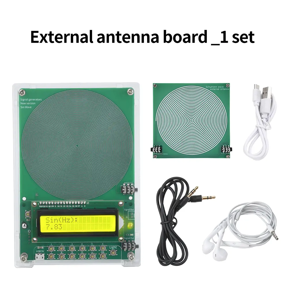 0.1Hz-99999Hz 7.83Hz Adjustable Frequency Schumann Resonance Wave Generator Sine Wave Signal Generators Micro USB DC 5V
