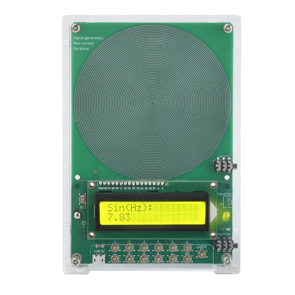 0.1Hz-99999Hz 7.83Hz Adjustable Frequency Schumann Resonance Wave Generator Sine Wave Signal Generators Micro USB DC 5V