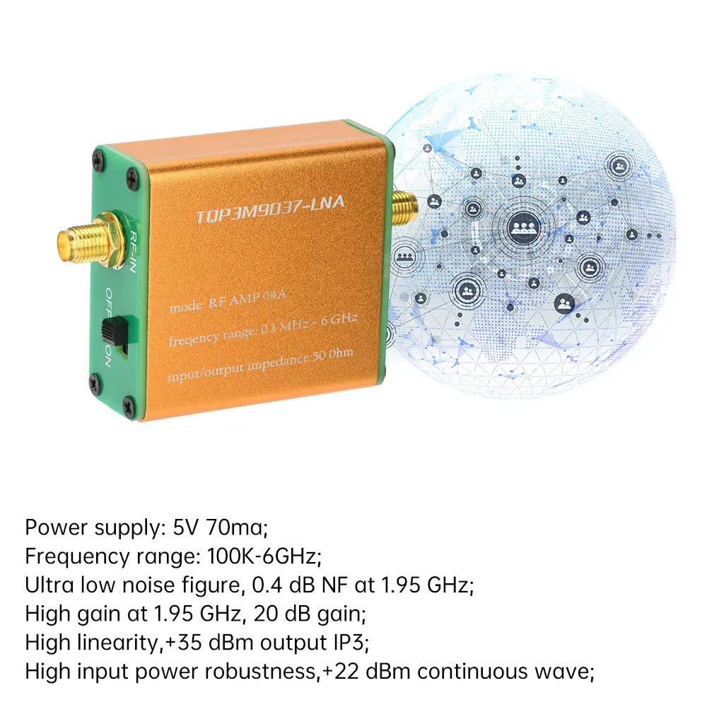 100k-6GHz Full Band Low-noise Signal Amplifier TQP3M9037-LNA Radio Radio Signal Enhancer Amplifiers