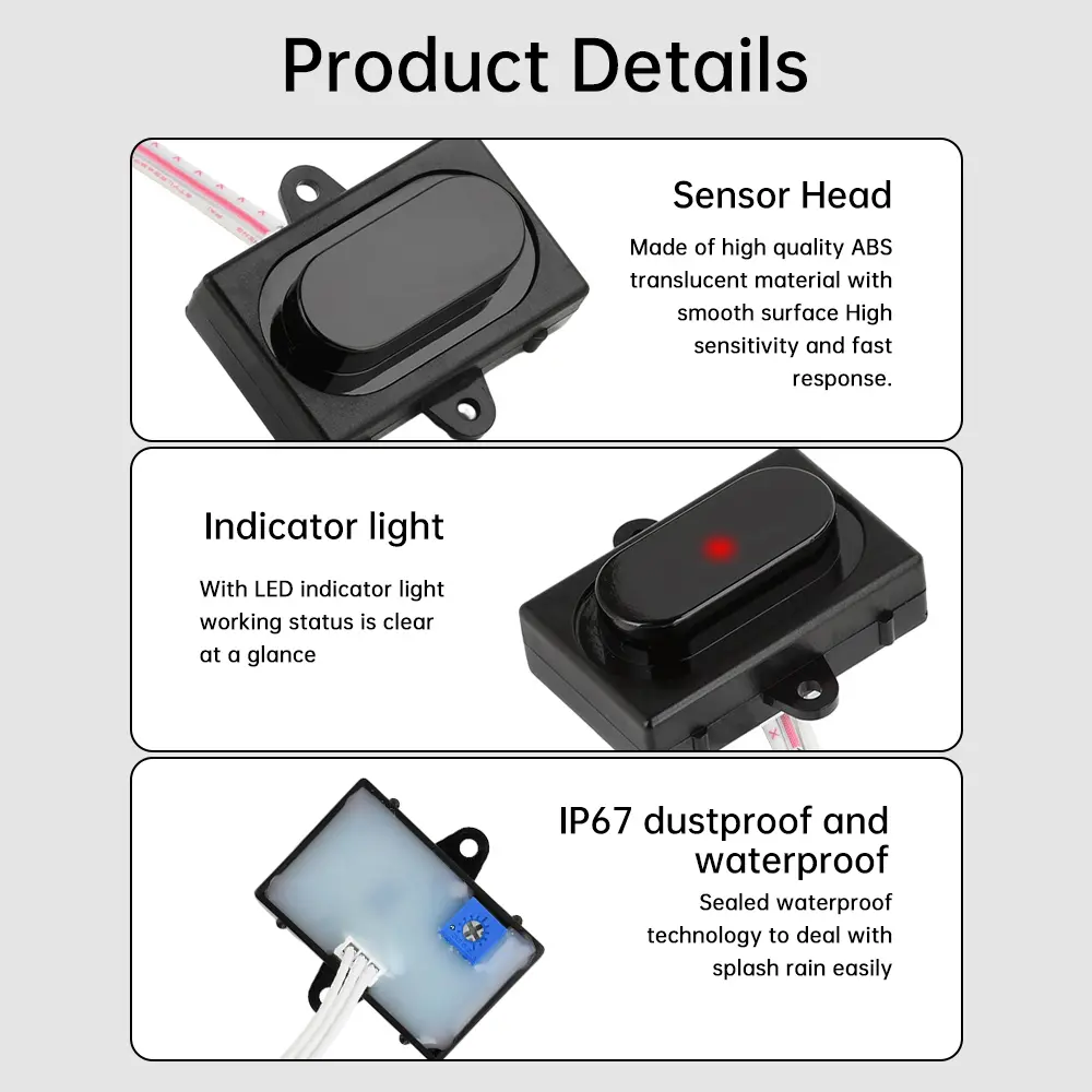 DC 5V Active Diffuse Reflection Infrared Motion Detector Intelligent Induction Switch Human Presence Sensor Switches For Mirror