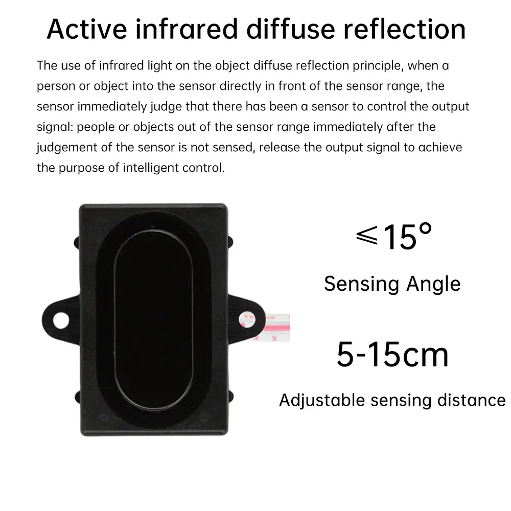 DC 5V Active Diffuse Reflection Infrared Motion Detector Intelligent Induction Switch Human Presence Sensor Switches For Mirror