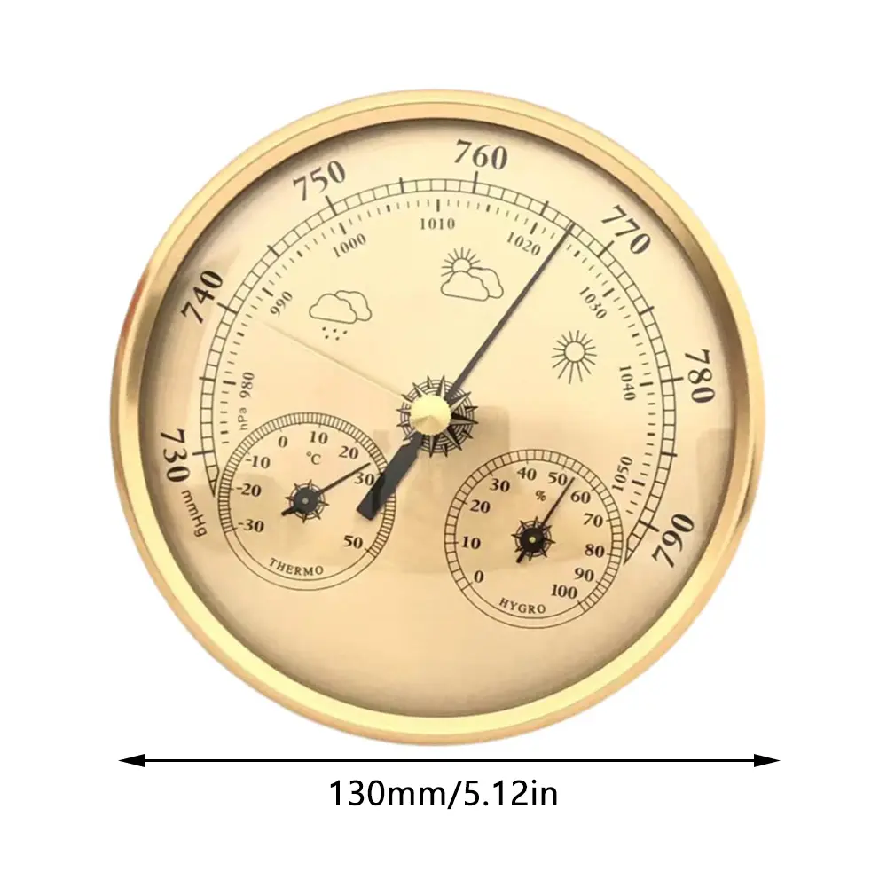 3 In 1 Multifunctional Pointer Type Temperature Humidity Tester Meter Pressure Barometer Hygrometer Thermometer Weather Station