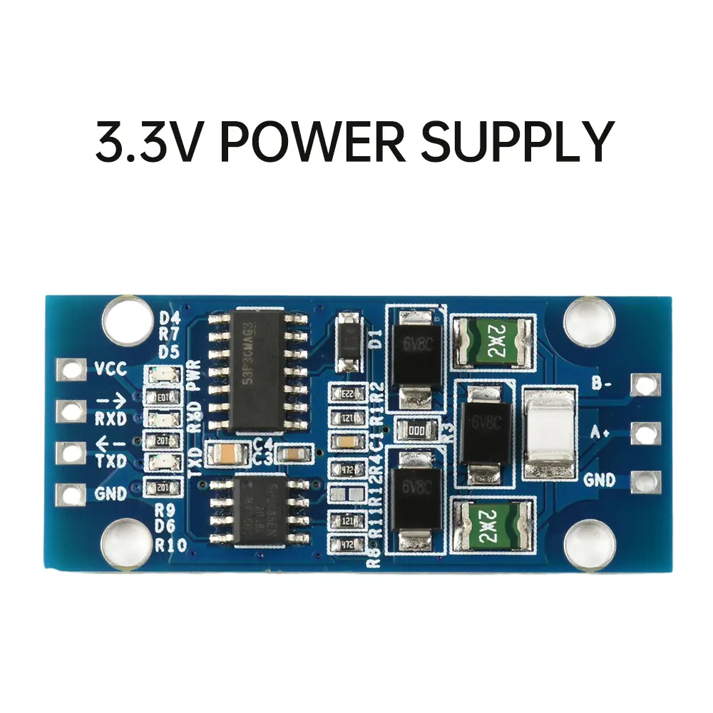 C 3.3V/5V TTL To RS485 Module Serial Hardware Automatic Flow Control Power Supply Module