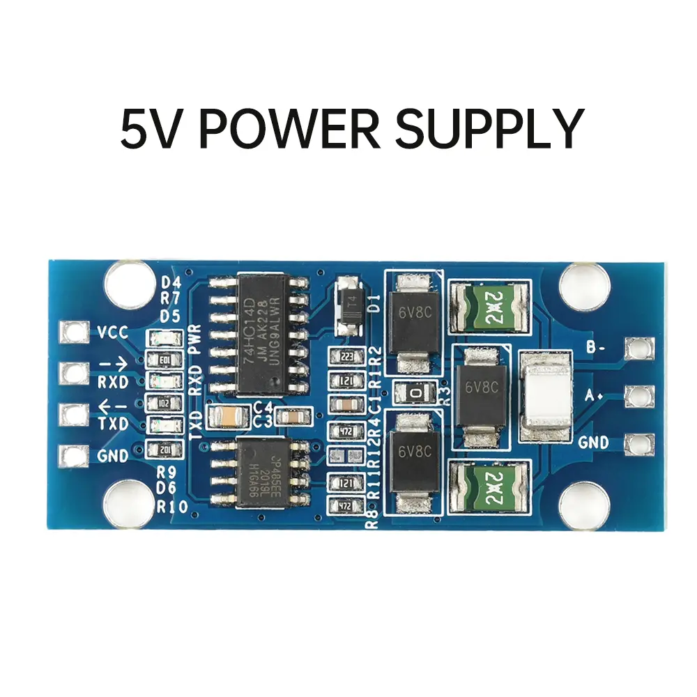 C 3.3V/5V TTL To RS485 Module Serial Hardware Automatic Flow Control Power Supply Module