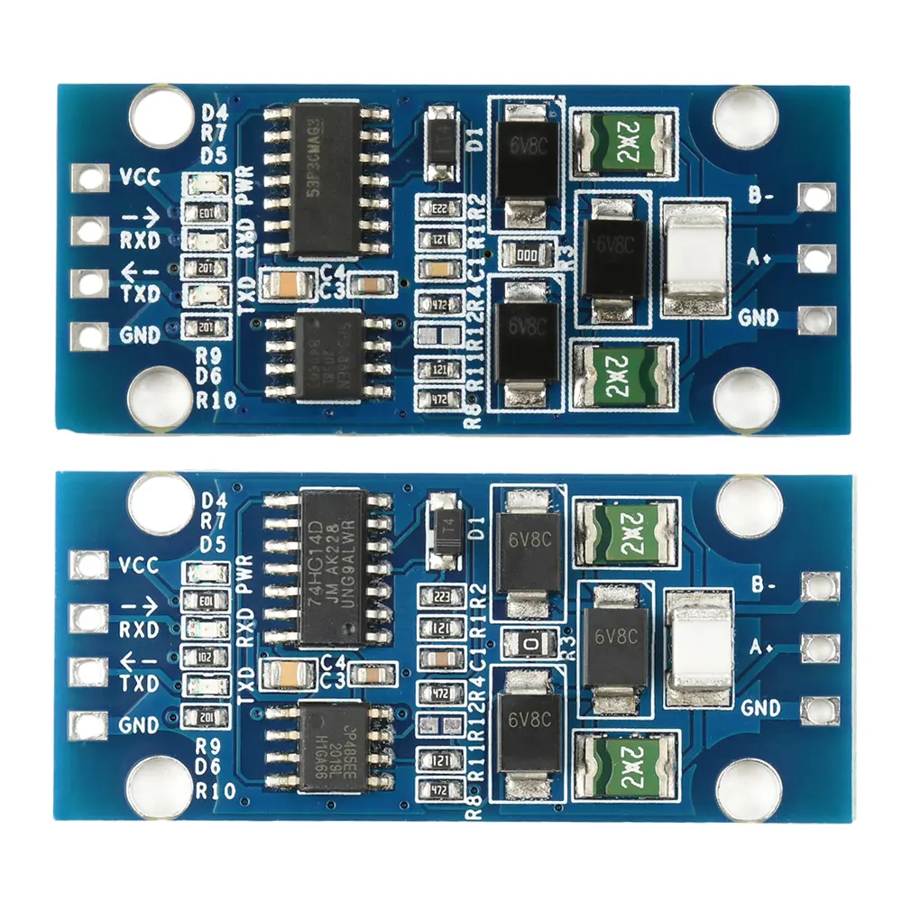 C 3.3V/5V TTL To RS485 Module Serial Hardware Automatic Flow Control Power Supply Module