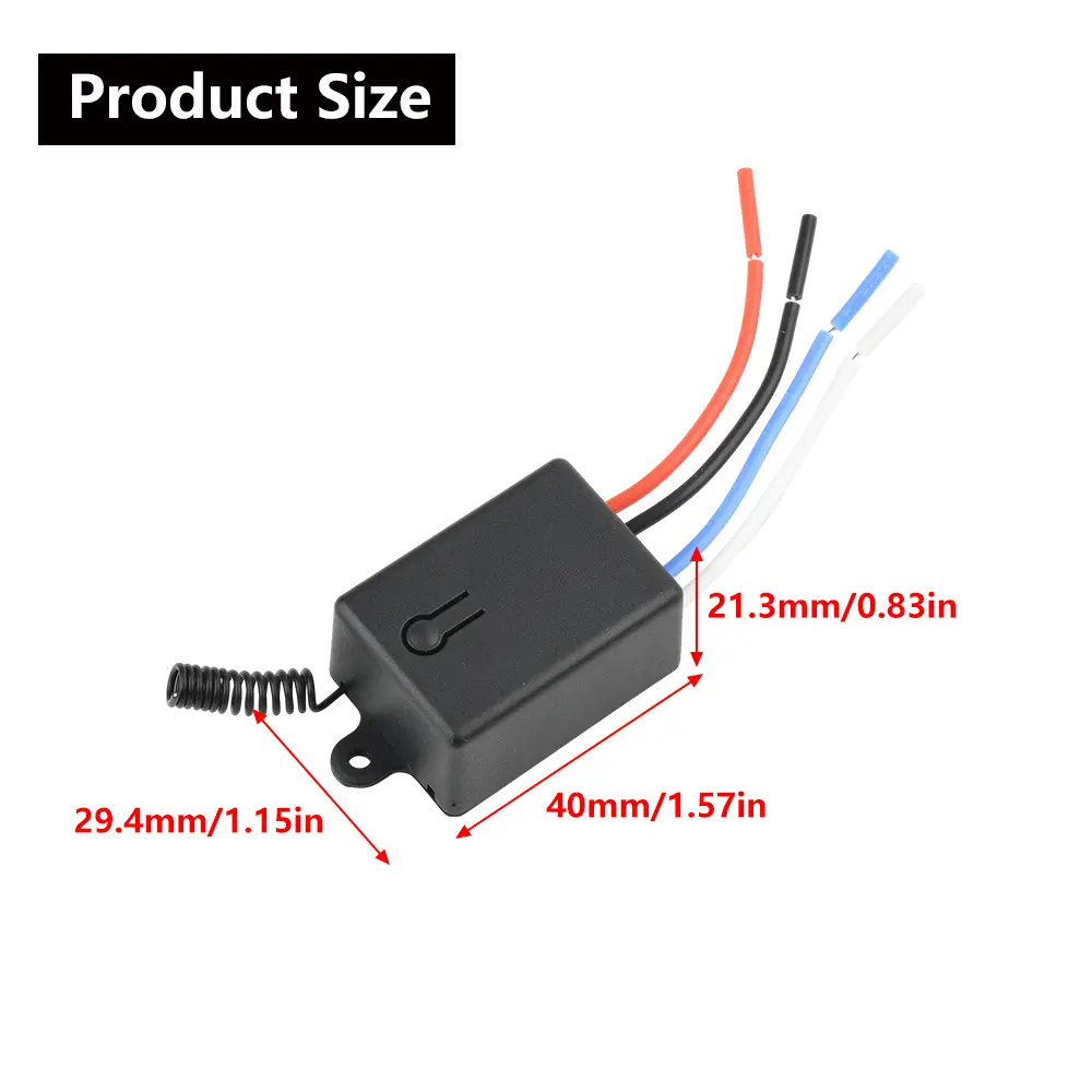 DC5-60V KR2401FB Intelligent Wireless Switch Receiver 433Mhz RF Relay Remote Control On Off Module 10A Self Locking Interlocking