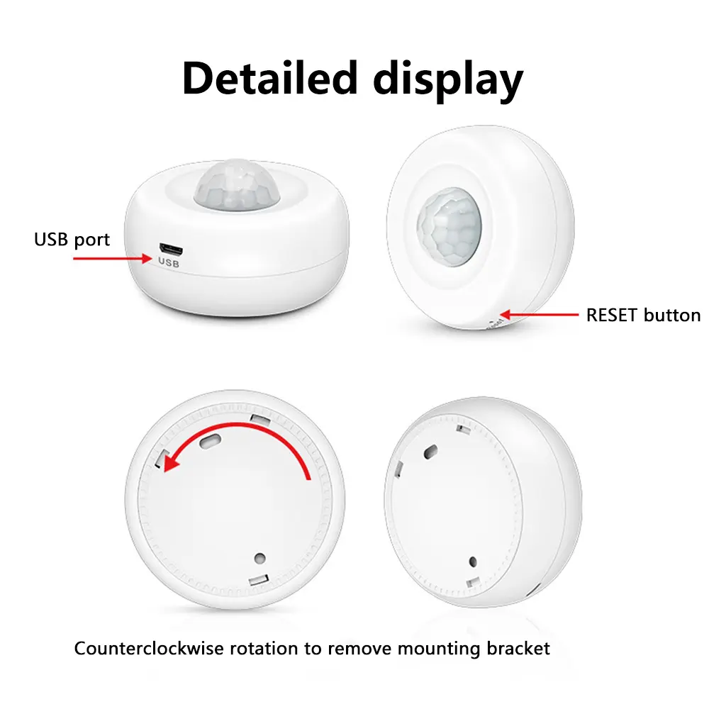 Tuya Zigbee WiFi PIR Motion Detection Human Presence Sensor Infrared Detector Alarm Smart Life App Control Human Body Induction