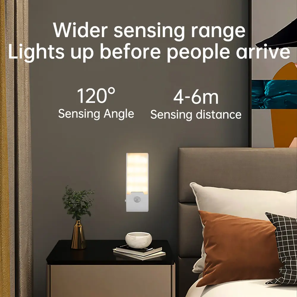 Human Presence Sensor Induction Night Light Human Body Induction Lamp Wireless Magnetic Suction Charging Sensing Light Corridor