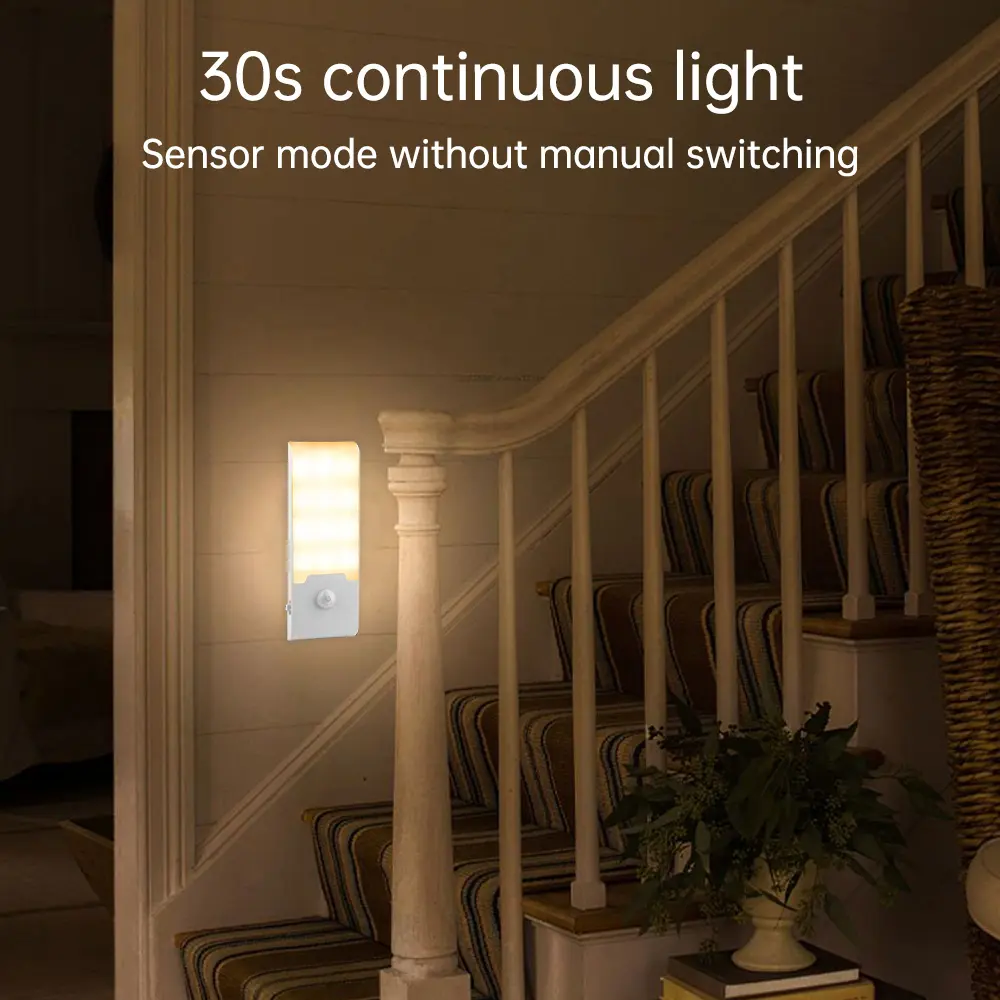 Human Presence Sensor Induction Night Light Human Body Induction Lamp Wireless Magnetic Suction Charging Sensing Light Corridor