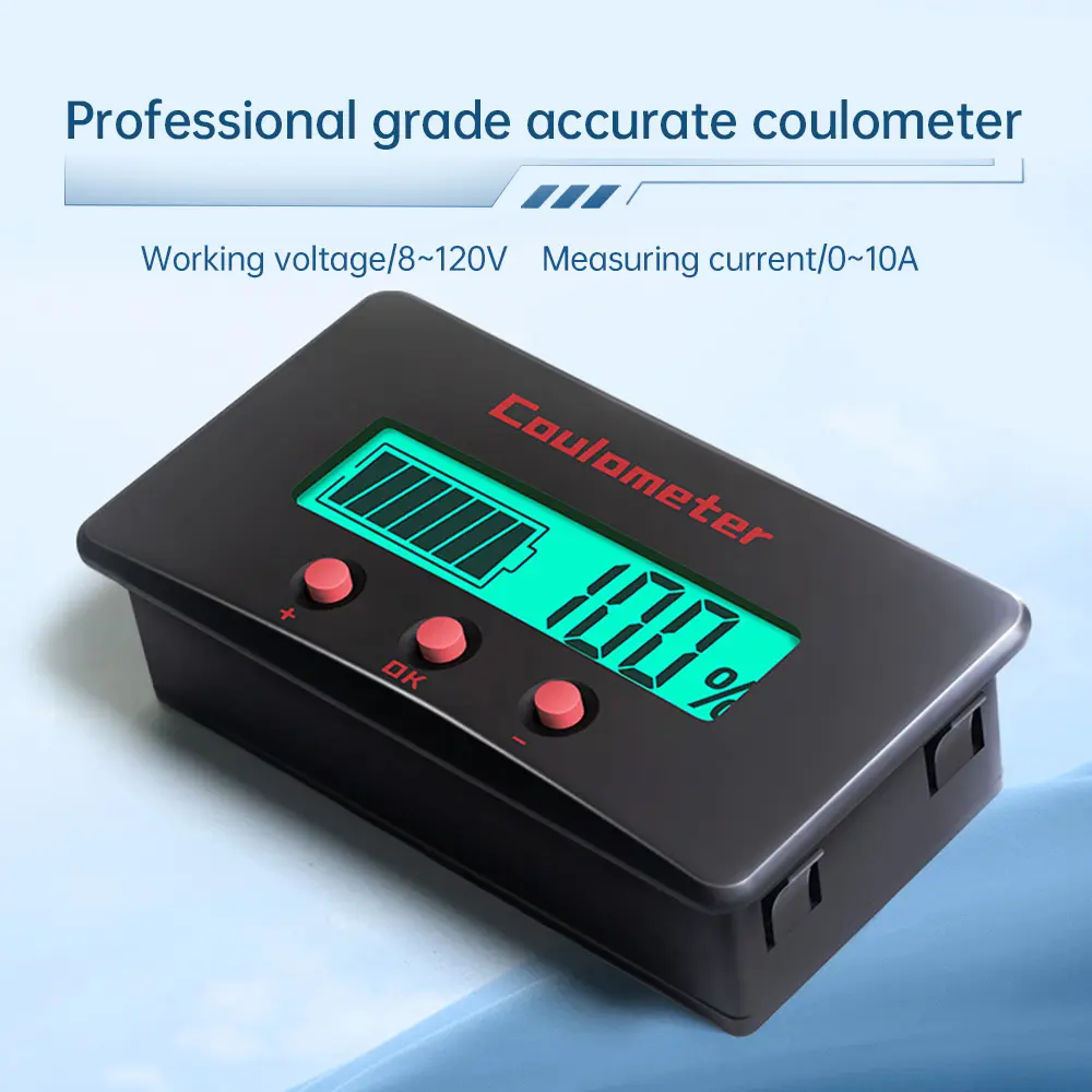 PZEM-035 Battery Level Indicator 12V 10A Universal Battery Capacity Tester Coulomb Meter For Car Batteries Digital Voltmeter