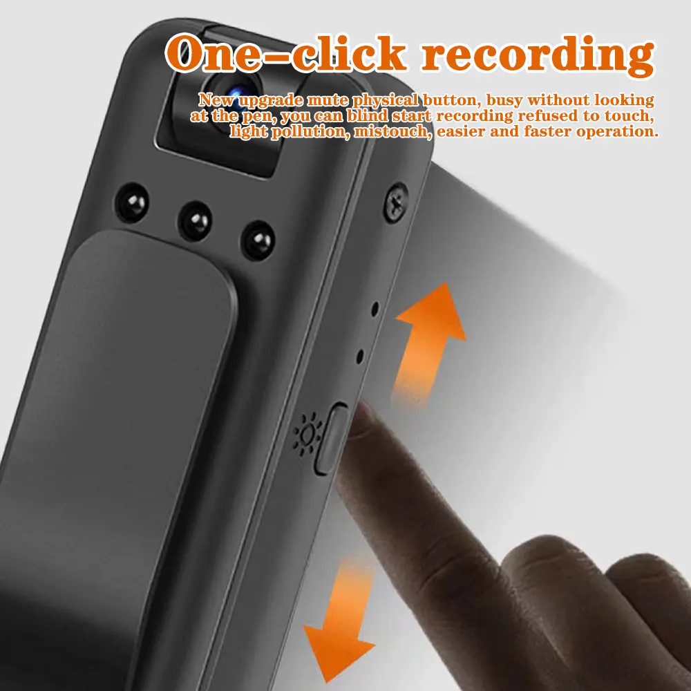 Full HD 1080P WiFi Mini Camera Outing Sport DV Night Vision Camcorder Back Clip Motion Camcorders Cam 180 Rotating Len Recorder