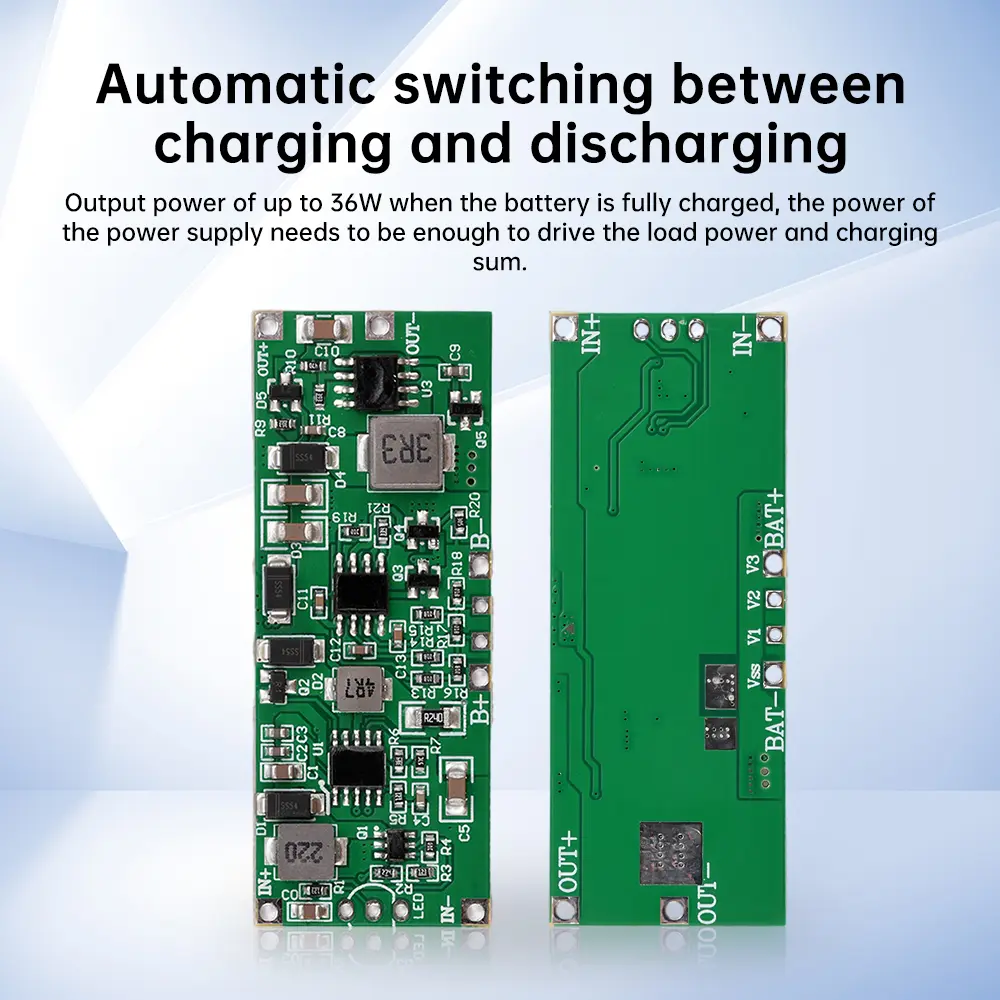 12V 36W DC UPS Module High-power Uninterruptible Power Supply For 3S 18650 Lithium Battery UPS Charge Discharge Protection