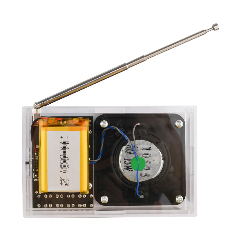 FM Radio DIY Kit FM Radio Receiver 76MHz-108MHz DIY Radio Speaker Kit Frequency Modification LCD Display Soldering Practice