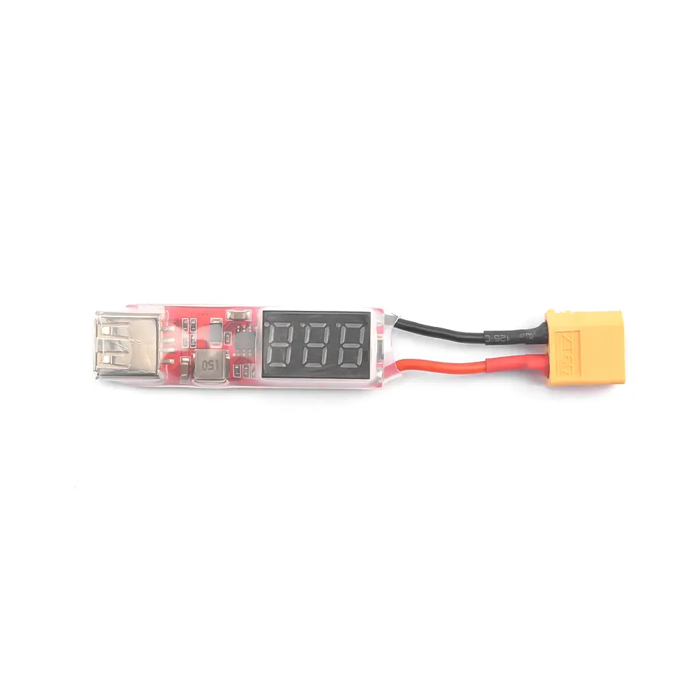 2S-6S Lipo Lithium Battery Charger Converter XT60 / T Plug To USB With Voltage Display Adapter Board For Protect Phone Features