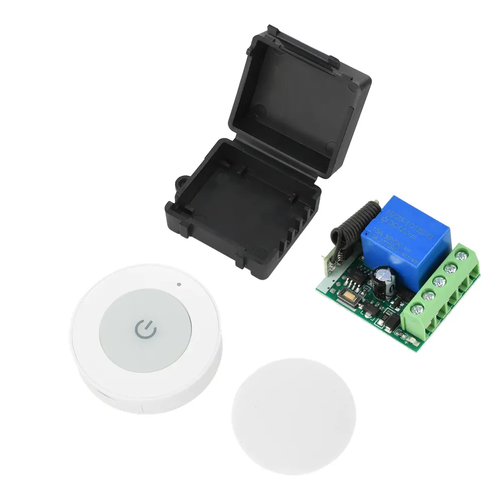 433 MHZ Universal Wireless Remote Control Switch DC 12V 1 Channel Relay Receiver Module RF Transmitter Sticker Electronic Lock