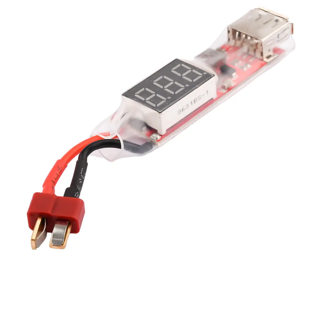 2S-6S Lipo Lithium Battery Charger Converter XT60 / T Plug To USB With Voltage Display Adapter Board For Protect Phone Features
