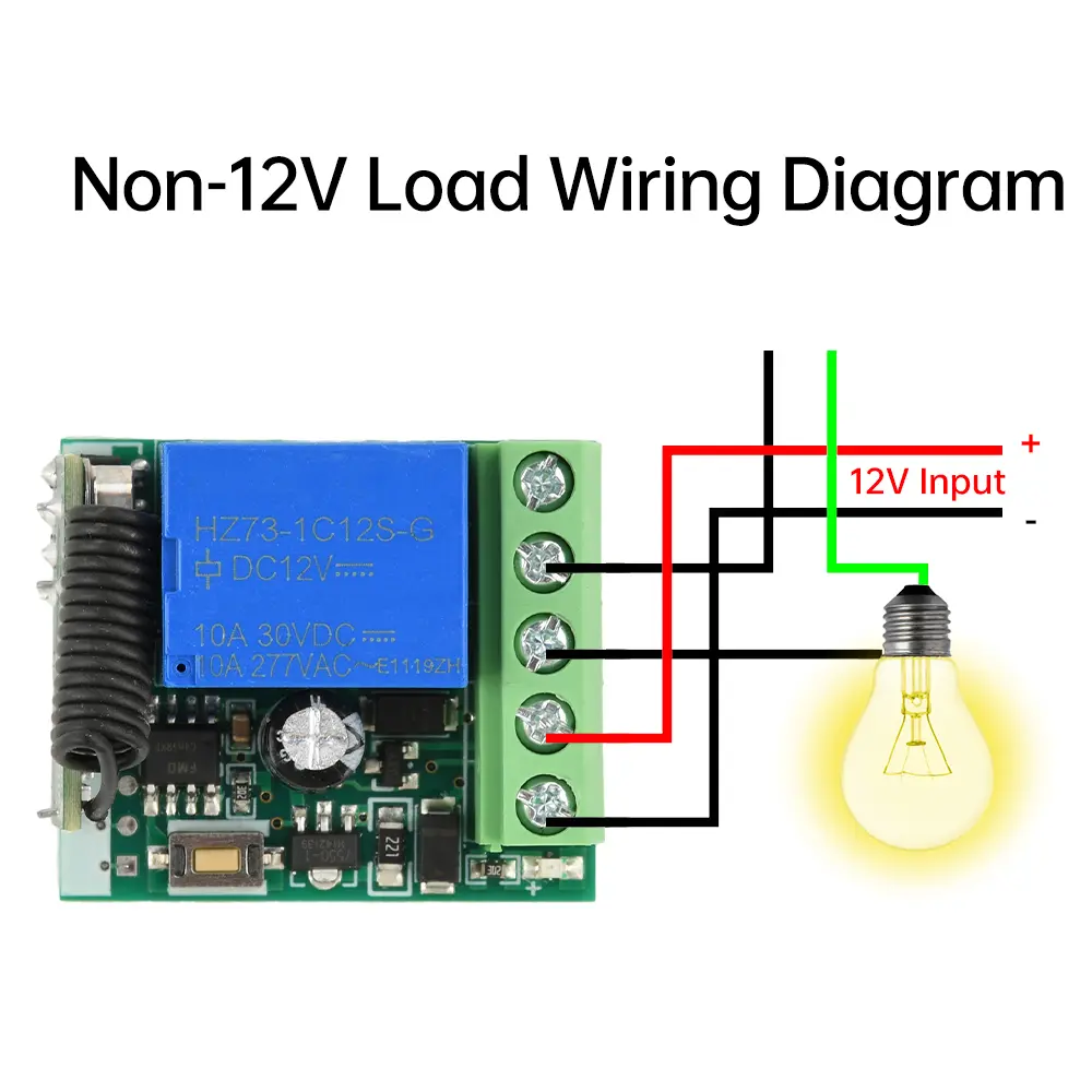 433 MHZ Universal Wireless Remote Control Switch DC 12V 1 Channel Relay Receiver Module RF Transmitter Sticker Electronic Lock