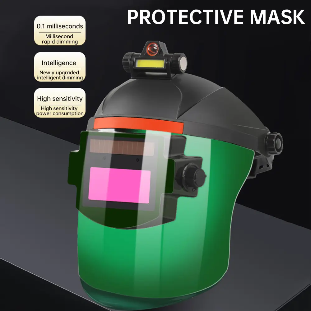 Automatic Dimming Welding Helmet Mask Welder Specific Helmets Soldering Protection Masks Anti Impact Splash True Color Dimming